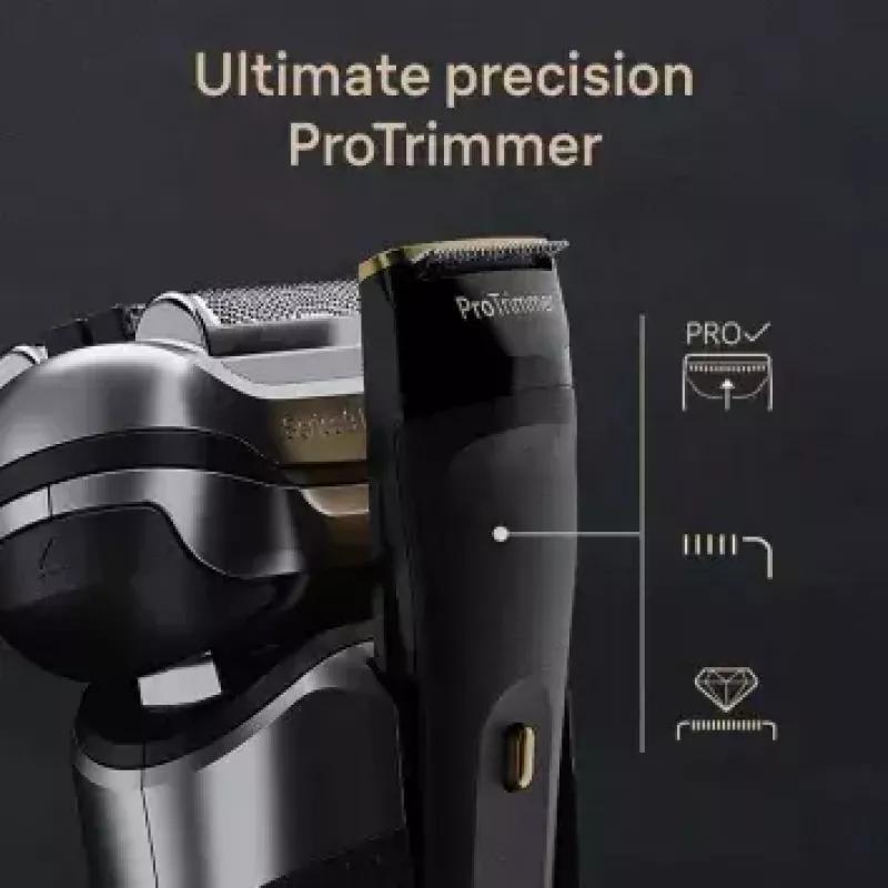 Golarka Braun Series 9 Pro+ 9525s Wet & Dry foliowa Trymer Metaliczna