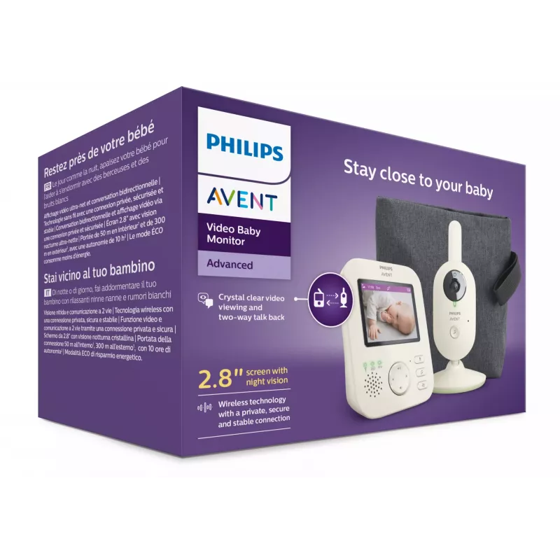 Niania elektroniczna Philips AVENT SCD882/26 z diodą IR LED, zasięg 300 m