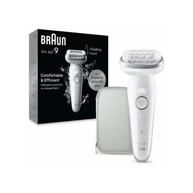 Epilator Braun Silk-épil 9 9-011 40 pęset Srebrny Biały
