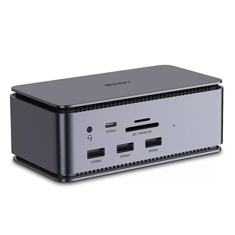 Lindy DST-Pro USB4, stacja dokująca do laptopa USB-C