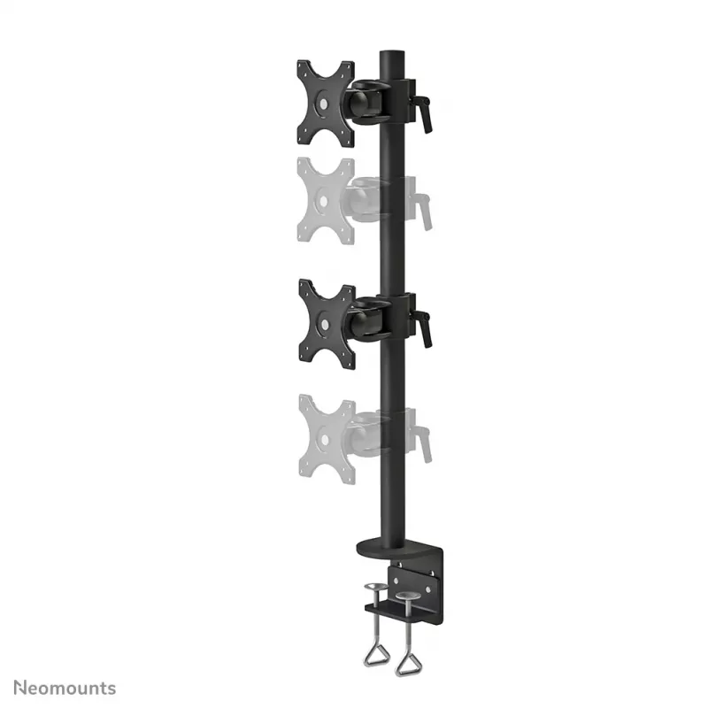 Ramię do monitora Neomounts FPMA-D700DV 10-27 cali, zacisk, 6 kg, 25,4 cm (10 cali), 68,6 cm (27 cali), 100 x 100 mm, czarny