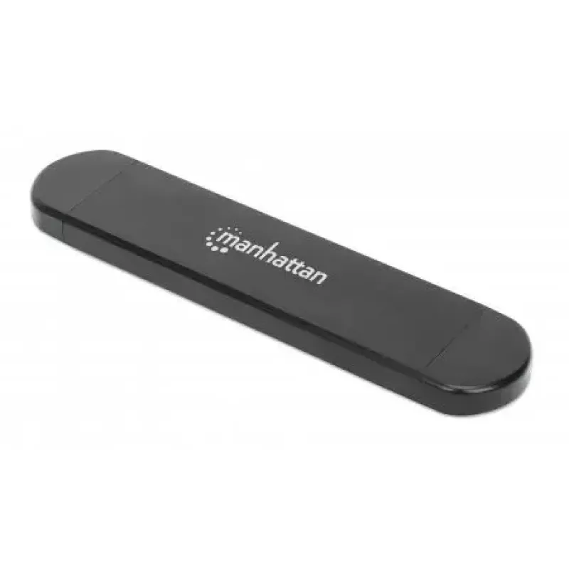 Obudowa SSD Manhattan M.2 NVMe SATA USB-C USB-A 10 Gb/s czarna