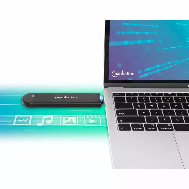 Obudowa SSD Manhattan M.2 NVMe SATA USB-C USB-A 10 Gb/s czarna