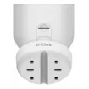 Kamera Wi-Fi D-Link 2K QHD do użytku wewnętrznego DCS-8350LH, kamera IP, wewnętrzna, przewodowa i bezprzewodowa, Amazon Alexa i Asystent Google, na biurko, biała