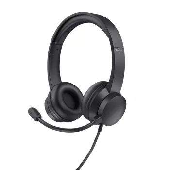 Trust HS-150 Headset Wired Head-band Office/Call center Czarny