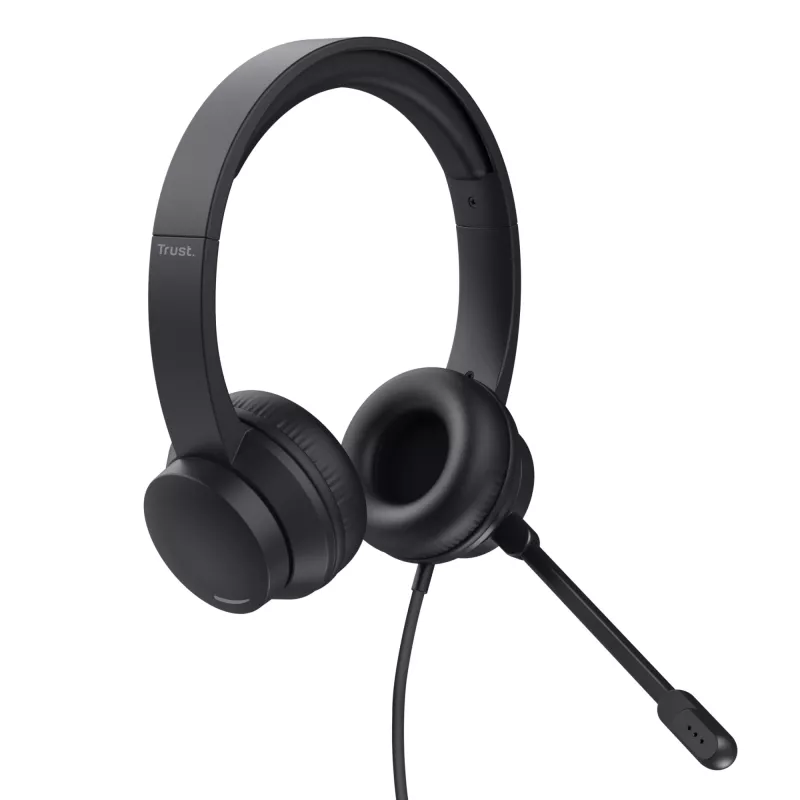 Trust HS-150 Headset Wired Head-band Office/Call center Czarny