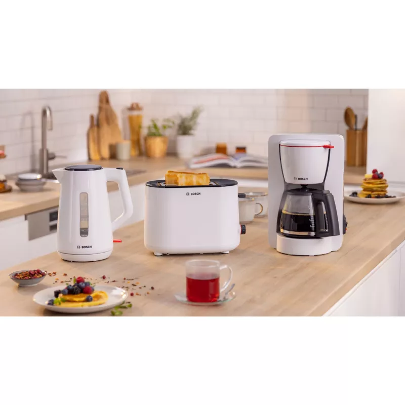 Bosch TWK1M121 czajnik elektryczny 1,7 l 2400 W Biały