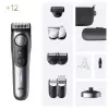 Braun BeardTrimmer 9 BT9560 Bateria 52 2 cm Wet & Dry Czarny, Szary