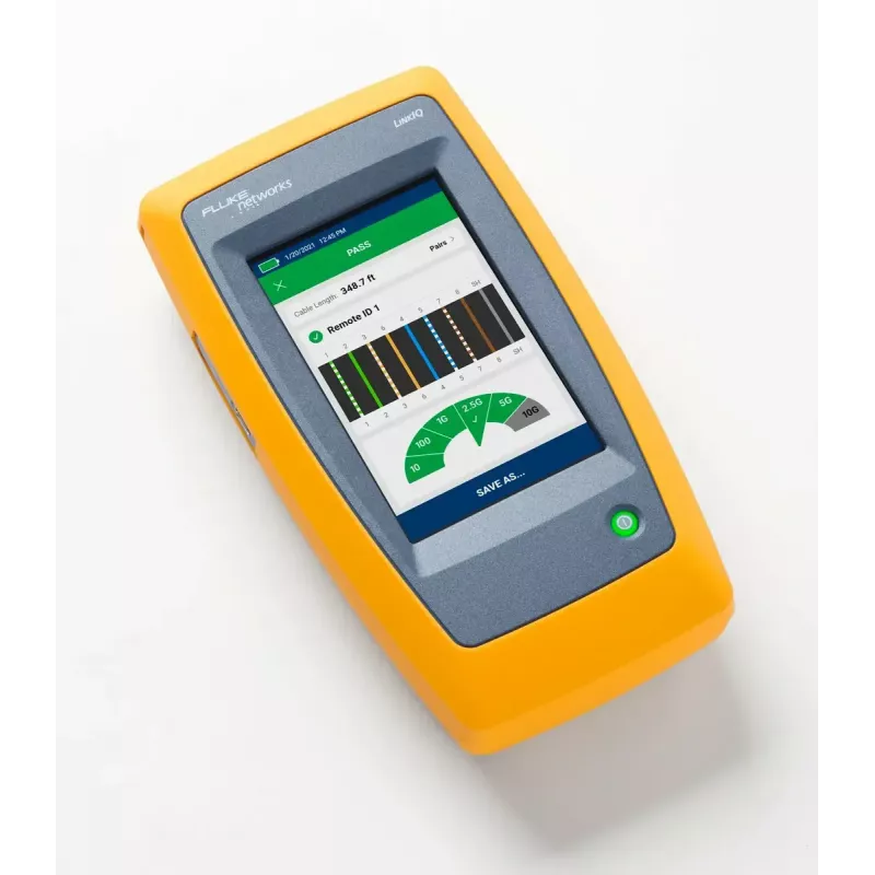 Tester skrętki Fluke LIQ-100 z obsługą RJ-45/USB, maks. długość 305 m, bateria Li-Ion 6400 mAh