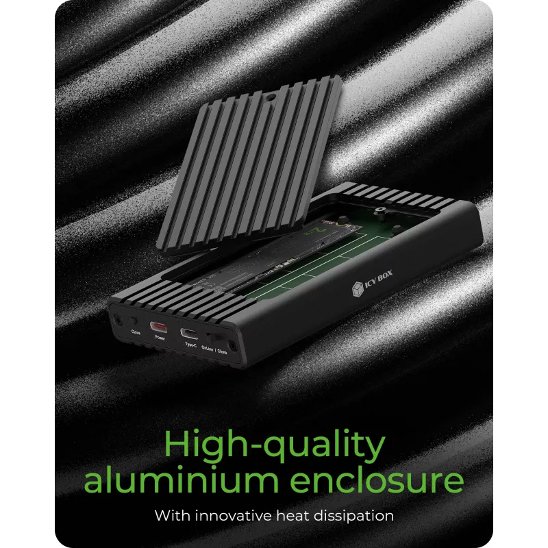 ICY BOX IB-2817MCL-C31 Obudowa SSD Czarna M.2 Zasilana przez USB