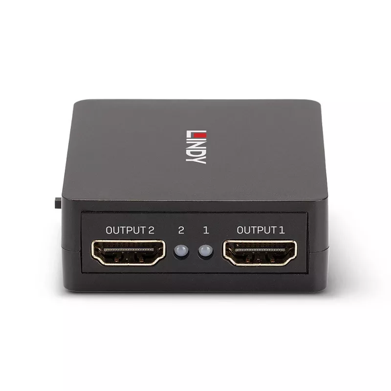 Rozdzielacz HDMI 2-portowy Lindy 18G, kompaktowy
