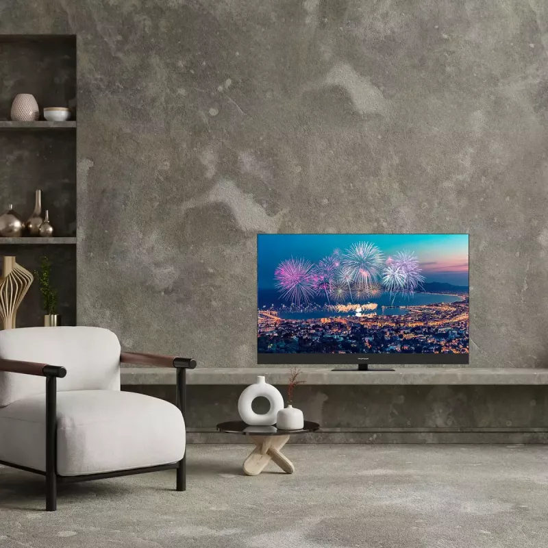 Telewizor Thomson Q70 Series 55QG6C14 — 55 cali QLED 4K Ultra HD (3840×2160), Google TV, Wi‑Fi, DVB-C/S/T/T2