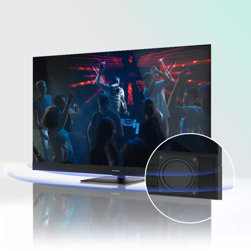 Telewizor Thomson Q70 Series 55QG6C14 — 55 cali QLED 4K Ultra HD (3840×2160), Google TV, Wi‑Fi, DVB-C/S/T/T2