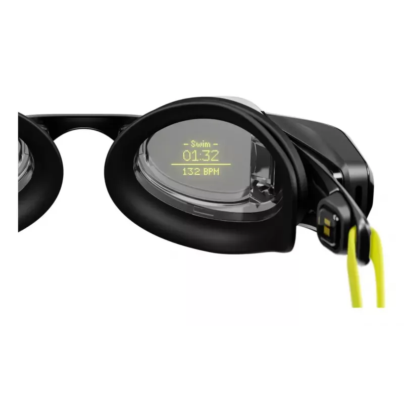 Okulary pływackie Form Smart Swim 2 — unisex, czarna ramka, czarne soczewki