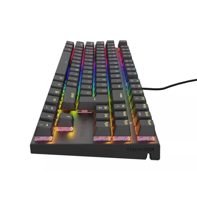 Klawiatura gamingowa GENESIS Thor 303 TKL USB QWERTY hiszpańska czarna