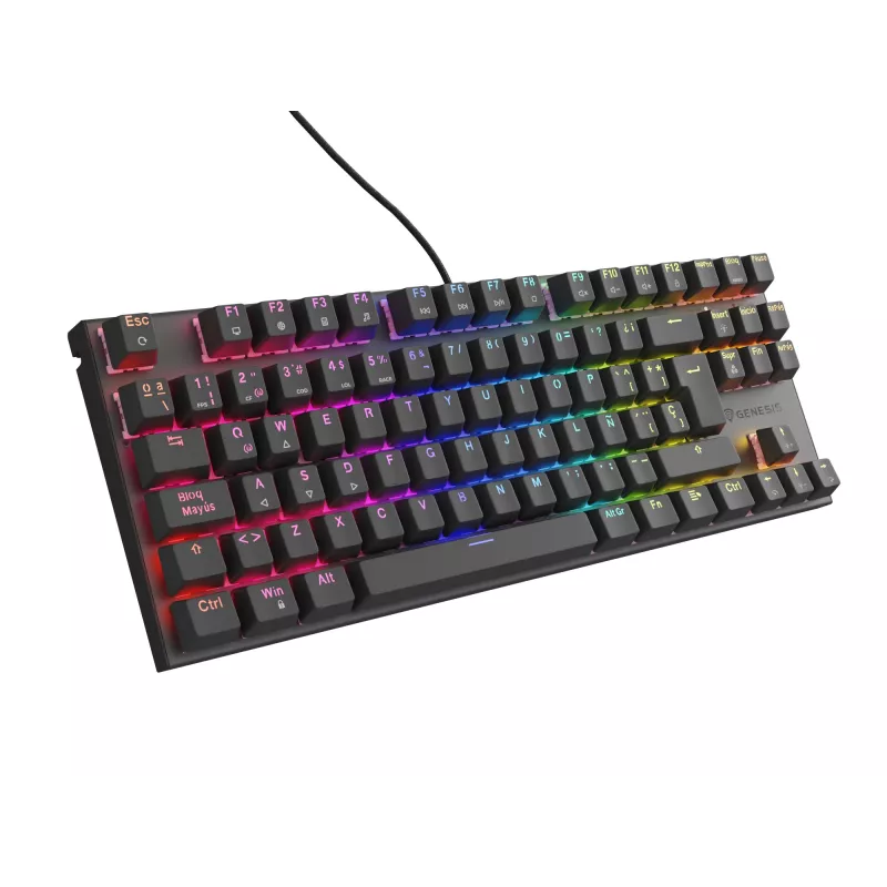 Klawiatura gamingowa GENESIS Thor 303 TKL USB QWERTY hiszpańska czarna