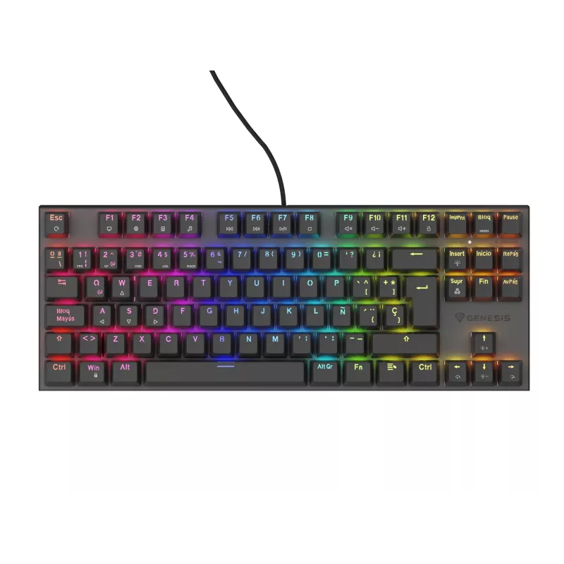 Klawiatura gamingowa GENESIS Thor 303 TKL USB QWERTY hiszpańska czarna