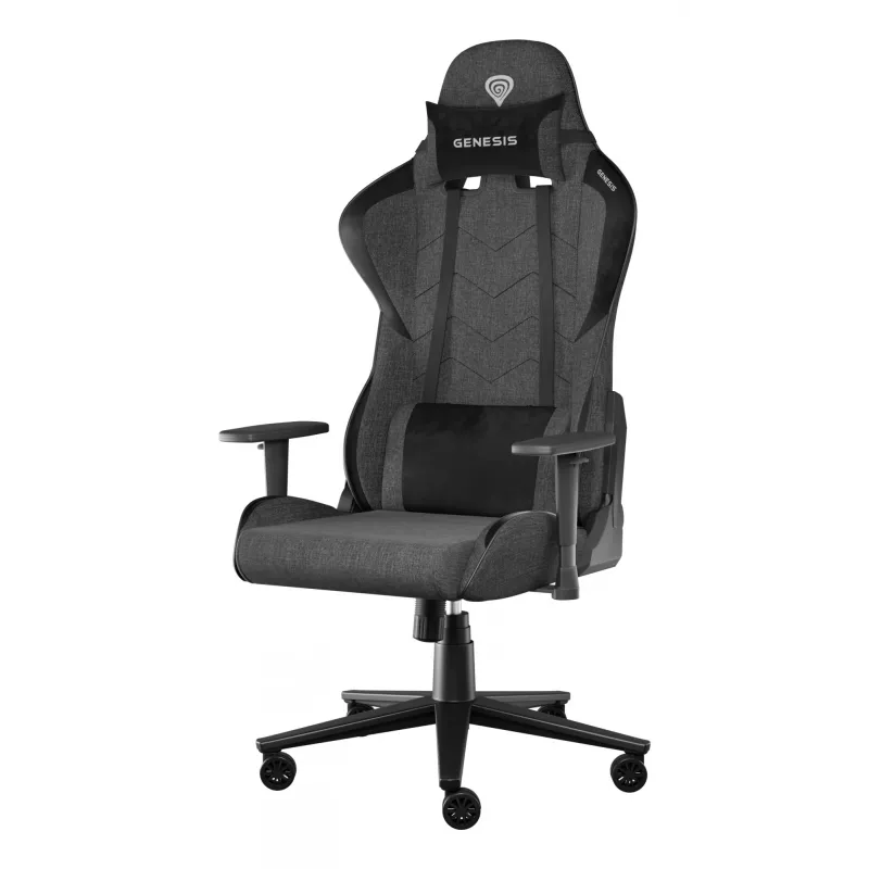 Fotel gamingowy GENESIS Nitro 550 G2 Wyściełane siedzisko Czarny, Szary