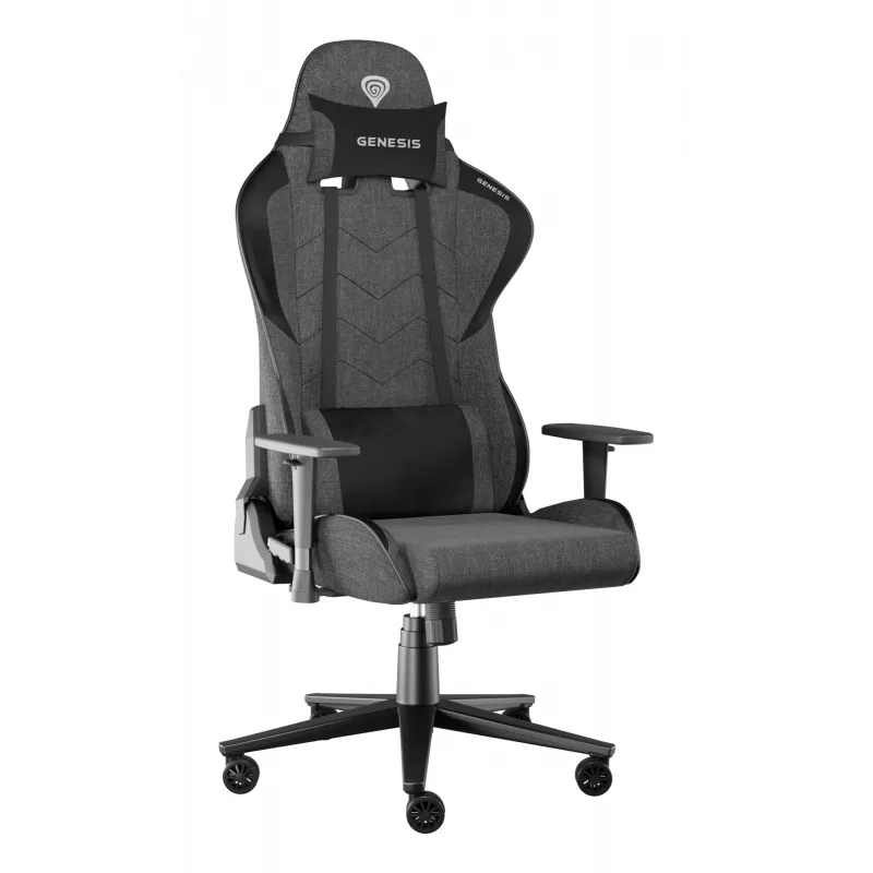 Fotel gamingowy GENESIS Nitro 550 G2 Wyściełane siedzisko Czarny, Szary