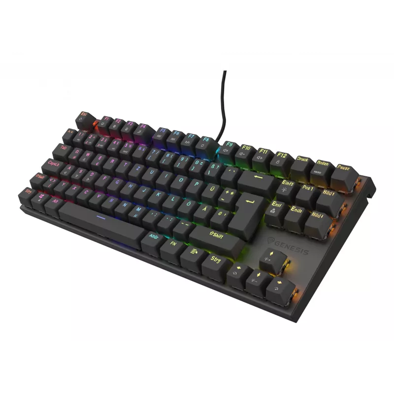 GENESIS Thor 303 TKL klawiatura Gaming USB QWERTZ niemiecki czarny