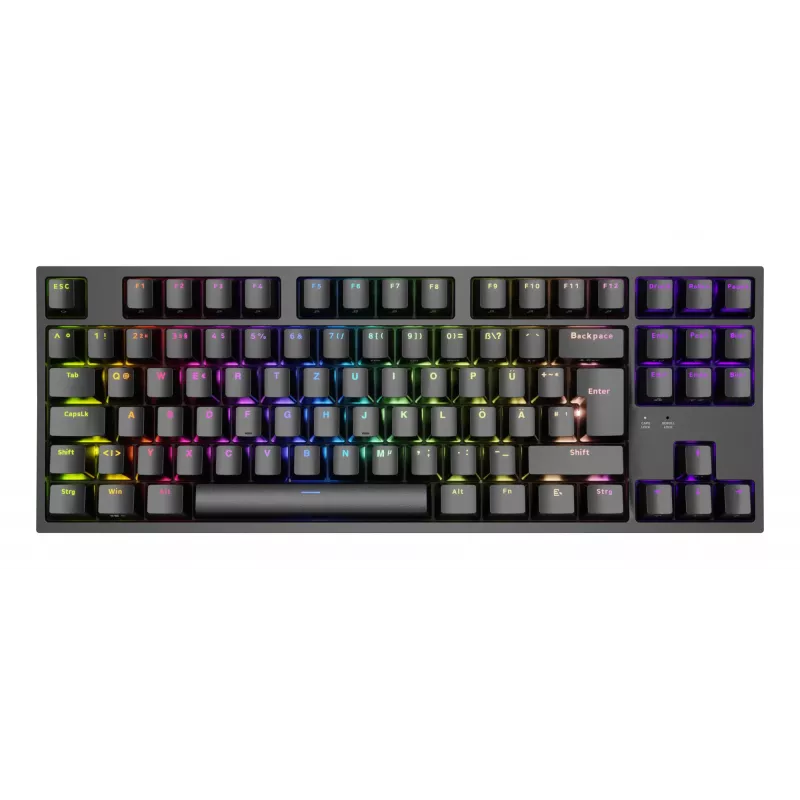 Klawiatura GENESIS Thor 404 TKL Gaming USB QWERTZ Niemiecka Czarna