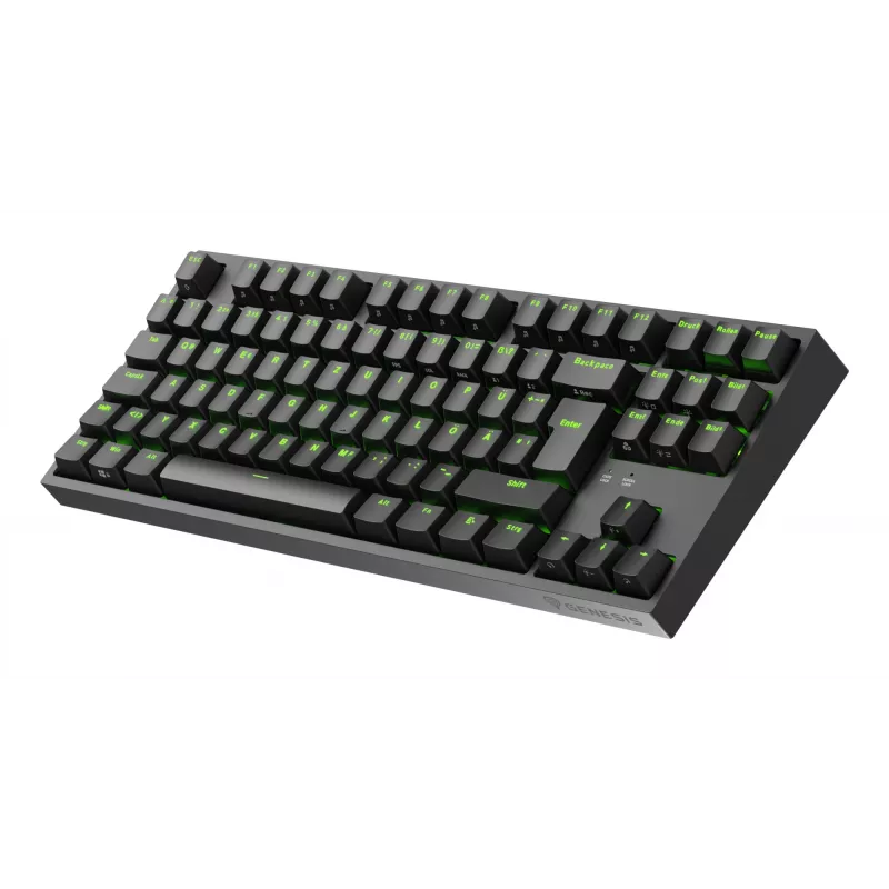 Klawiatura GENESIS Thor 404 TKL Gaming USB QWERTZ Niemiecka Czarna