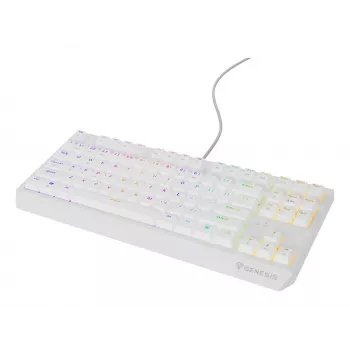 GENESIS Thor 230 TKL klawiatura Gaming USB QWERTY US English Biała