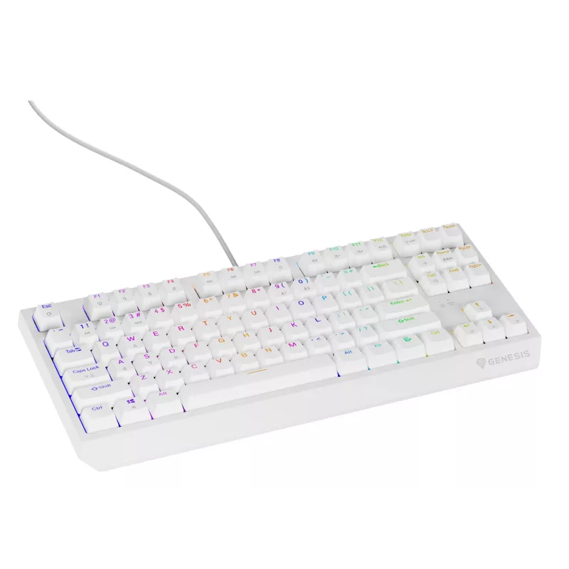 GENESIS Thor 230 TKL klawiatura Gaming USB QWERTY US English Biała
