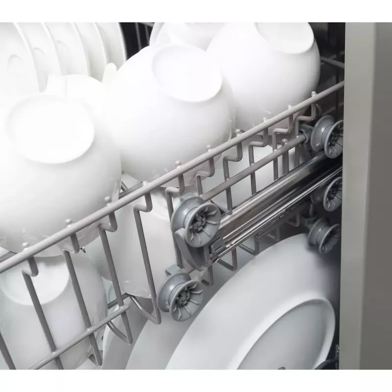 Zmywarka do zabudowy AMICA DIM62E7qH — 14 kompletów, 60 cm, wyświetlacz dotykowy LED, 7 programów, Biały