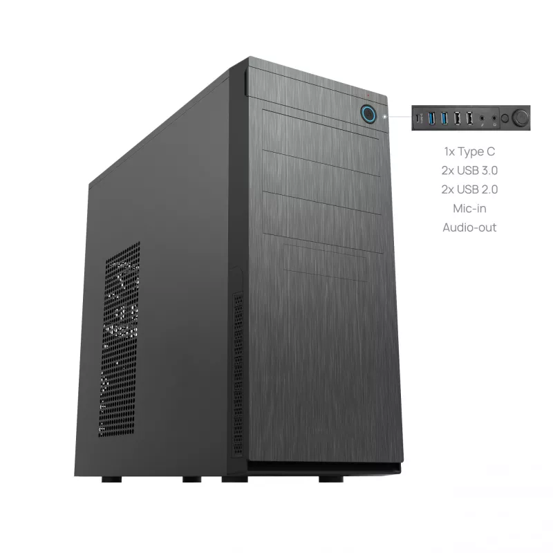 Obudowa komputerowa Chieftec HC-10B-OP Mini Tower Czarna