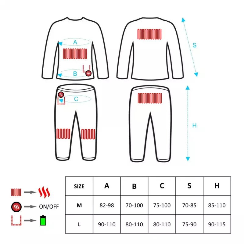 Kamizelka ochronna Glovii GXBL do jazdy na nartach i snowboardzie, unisex, L, czarna, oddychająca, akumulator