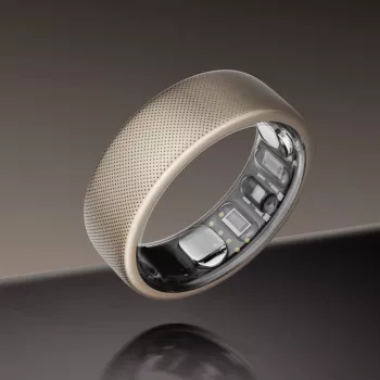 Amazfit Helio Ring inteligentny pierścień monitorujący aktywność tytanowy