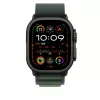 Pasek Apple 49 mm ciemnozielony Alpine Loop Small z wykończeniem z czarnego tytanu