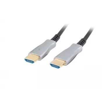 Kabel LANBERG HDMI - M/m v2.0 Kabel optyczny 50 m czarny Aoc