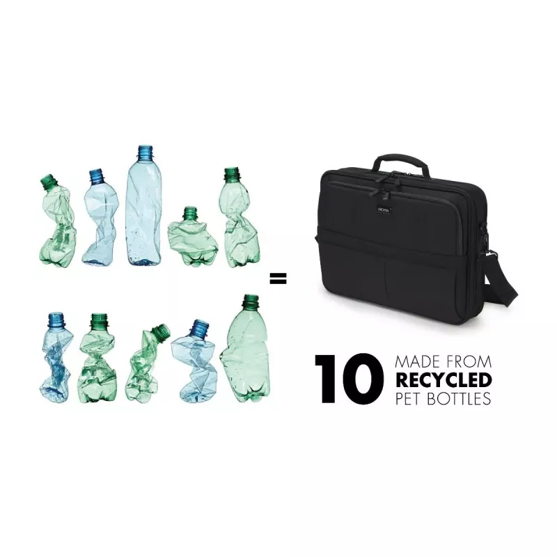 DICOTA Multi Plus Scale - etui na notebook 14-15.6in - czarny / 600d z recyklingowanego PET