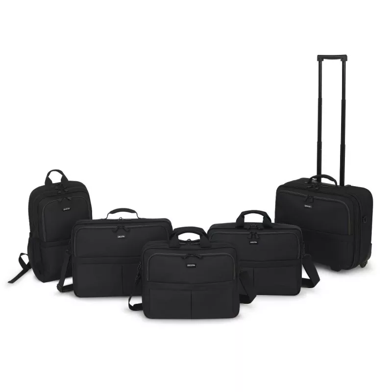 DICOTA Multi Plus Scale - etui na notebook 14-15.6in - czarny / 600d z recyklingowanego PET