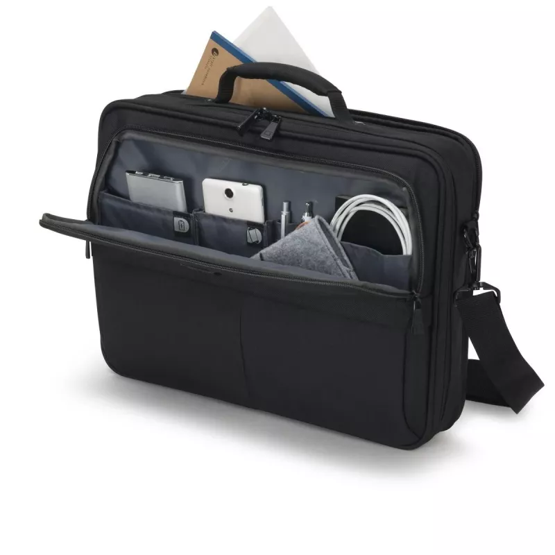 DICOTA Multi Plus Scale - etui na notebook 14-15.6in - czarny / 600d z recyklingowanego PET