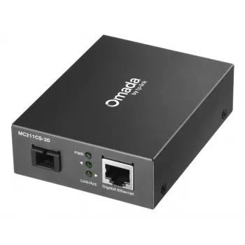 TP-Link Omada MC211CS-20 konwerter mediów sieciowych 1000 Mbit/s 1310 nm Jednomodowy Czarny