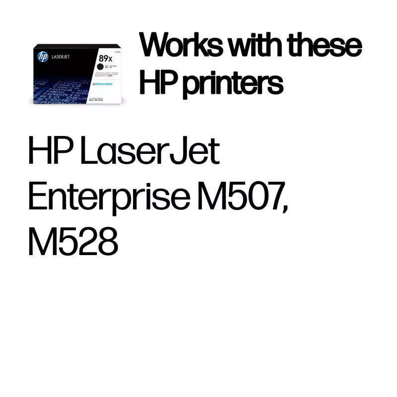 HP 89X High Yield Czarny Oryginalny LaserJet kaseta z tonerem, 10000 stron, Czarny, 1 szt.