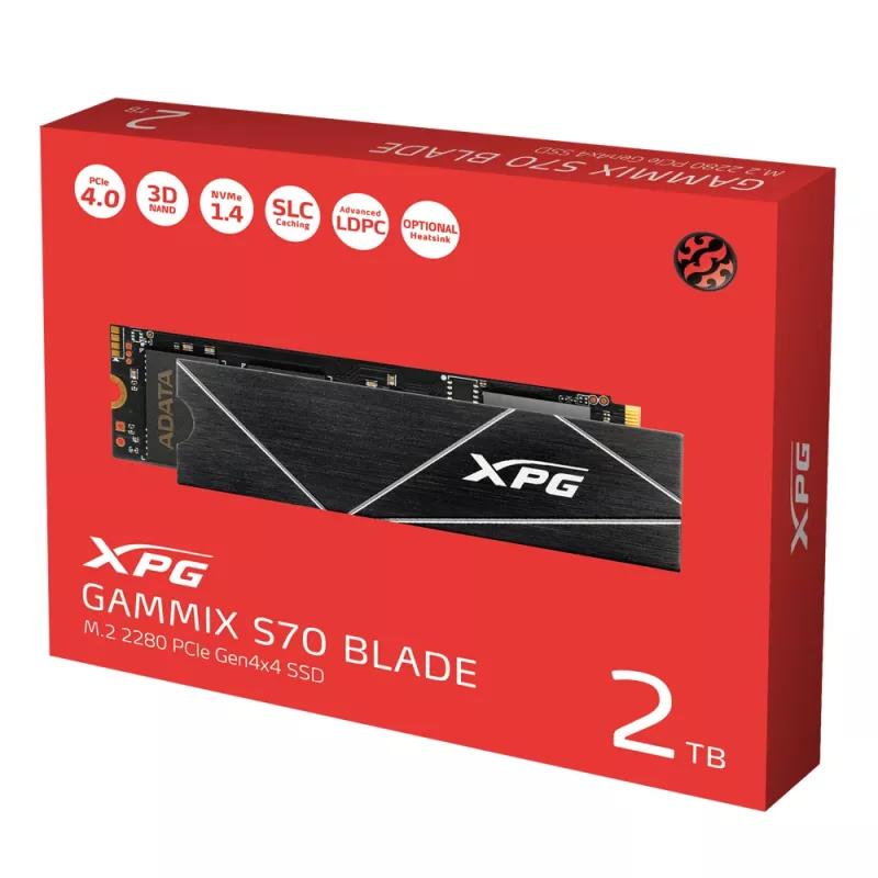 XPG GAMMIX S70 Blade 2 TB M.2 PCI Express 4.0 NVMe 3D NAND