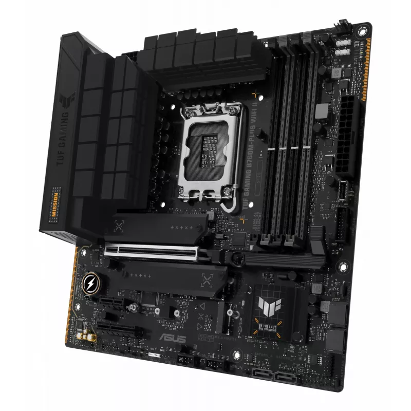 Płyta główna ASUS TUF GAMING B760M-PLUS WIFI II — Intel B760, LGA 1700, micro ATX, DDR5, 4 DIMM, Wi‑Fi 6E, 2.5 Gb LAN