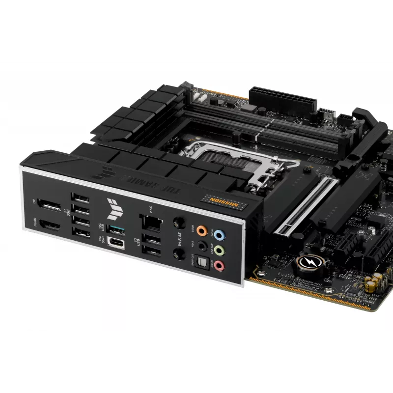 Płyta główna ASUS TUF GAMING B760M-PLUS WIFI II — Intel B760, LGA 1700, micro ATX, DDR5, 4 DIMM, Wi‑Fi 6E, 2.5 Gb LAN