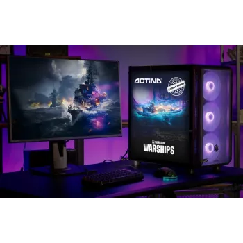Komputer stacjonarny ActiveJet MIDI Tower AMD Ryzen 7 9700X, 32GB DDR5 6000MHz, 1TB SSD, Radeon RX 9060 XT 16GB, Windows 11 Pro, 850W, Czarny