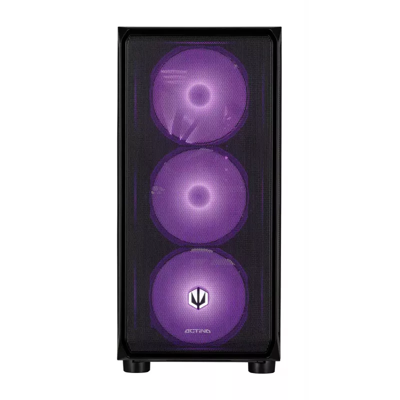 Komputer stacjonarny ActiveJet MIDI Tower AMD Ryzen 7 9700X, 32GB DDR5 6000MHz, 1TB SSD, Radeon RX 9060 XT 16GB, Windows 11 Pro, 850W, Czarny