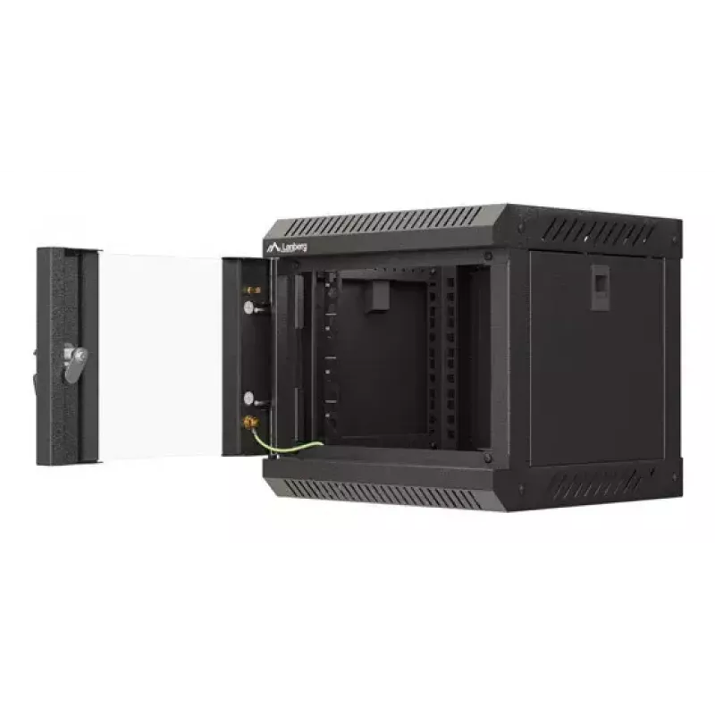 Szafka wisząca Lanberg WF11-3304-10B 4U Czarna 30 kg Udźwig