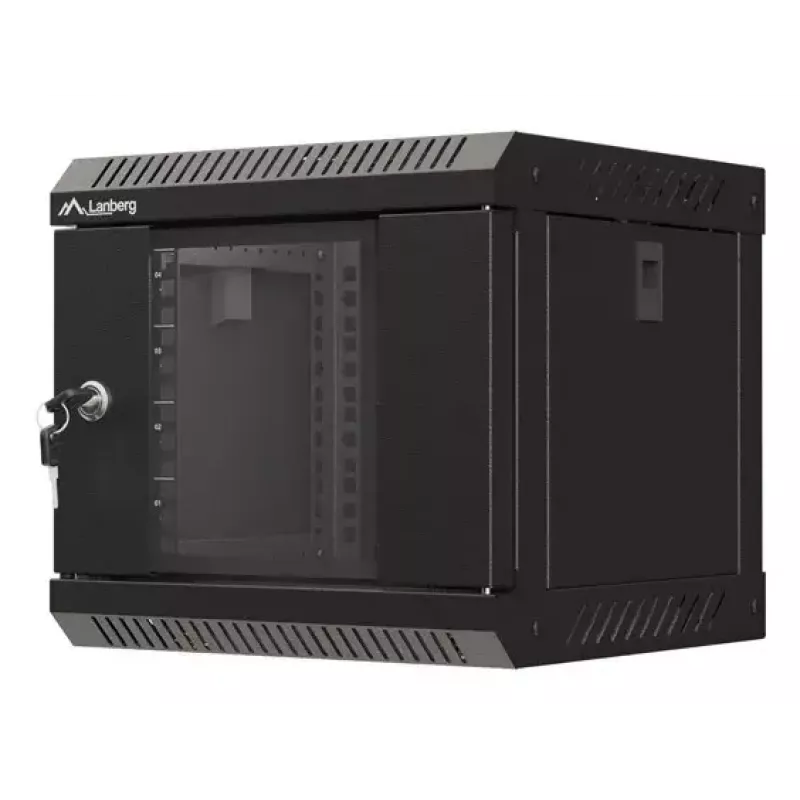 Szafka wisząca Lanberg WF11-3304-10B 4U Czarna 30 kg Udźwig