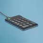 R-Go Tools Numeric keypad R-Go Numpad Break, ergonomiczna klawiatura numeryczna z oprogramowaniem do przerw, przewodowa, czarna