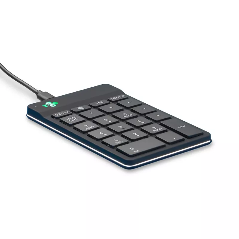 R-Go Tools Numeric keypad R-Go Numpad Break, ergonomiczna klawiatura numeryczna z oprogramowaniem do przerw, przewodowa, czarna