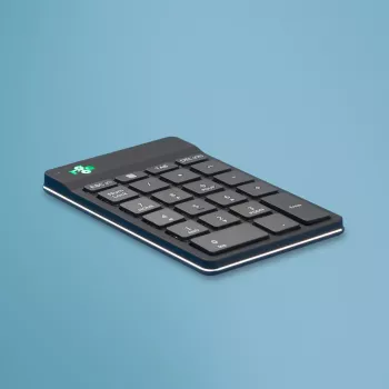 R-Go Tools Klawiatura numeryczna R-Go Numpad Break, ergonomiczna klawiatura numeryczna z oprogramowaniem przypominającym o przerwach, bluetooth, czarna
