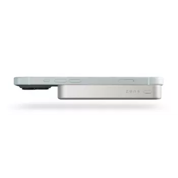 ZENS Powerbank cienki Qi2 Al 10000mah biały